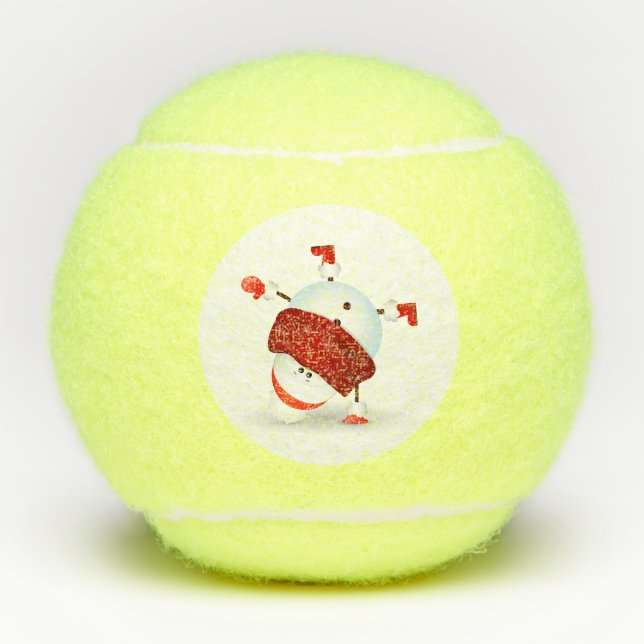 Snowman Tennis Balls (Front)
