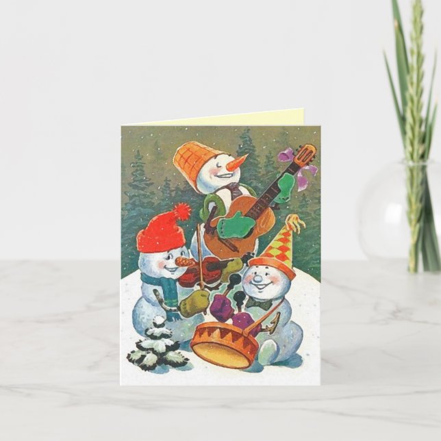 Snowman Thank You Card (Front)