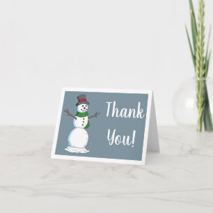 Snowman Thank You Card