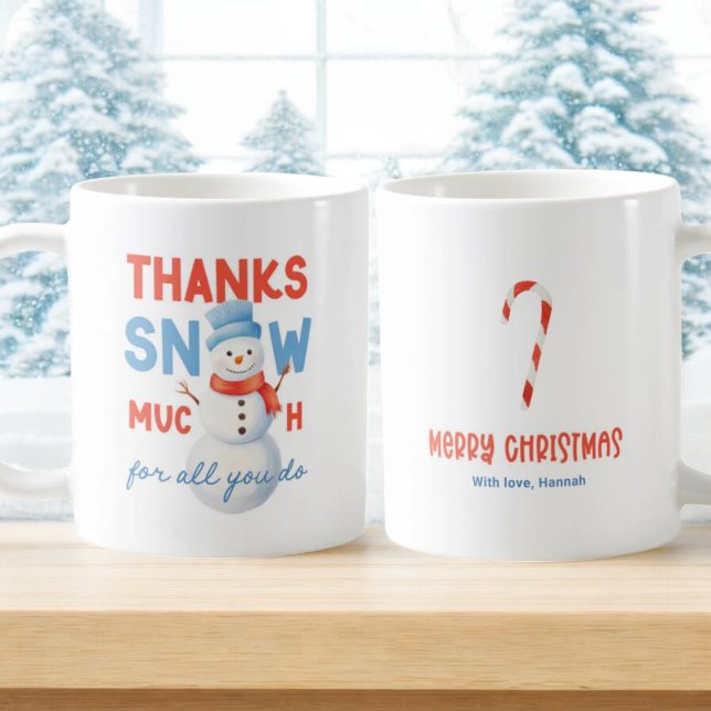 Snowman Thank You Snow Much Gift Coffee Mug (Creator Uploaded)