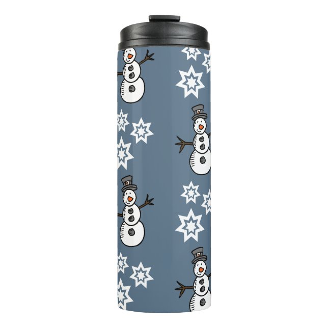 Snowman Thermal Tumbler (Front)