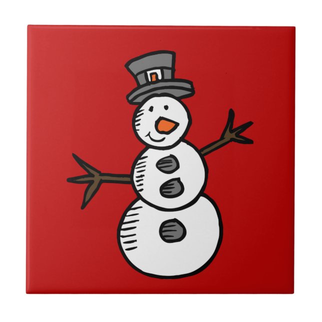 Snowman Tile (Front)