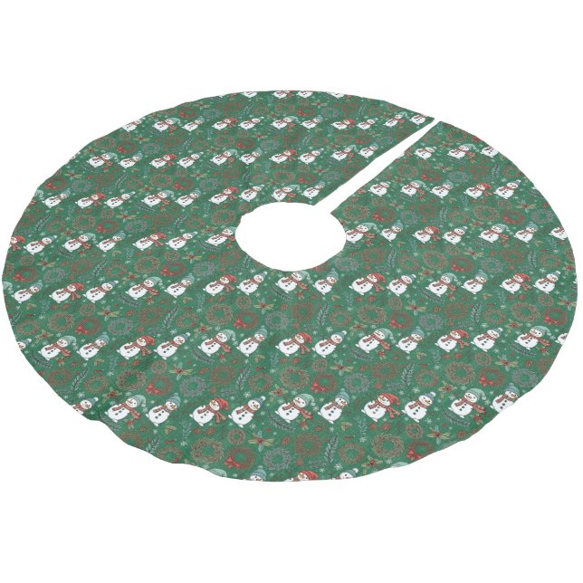 Snowman Tree Skirt (Angled)