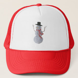 Snowman Trucker Hat
