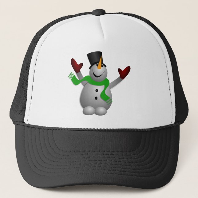 Snowman Trucker Hat (Front)