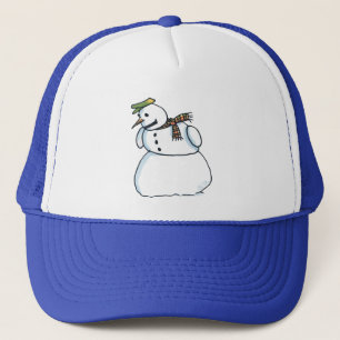 Snowman trucker hat