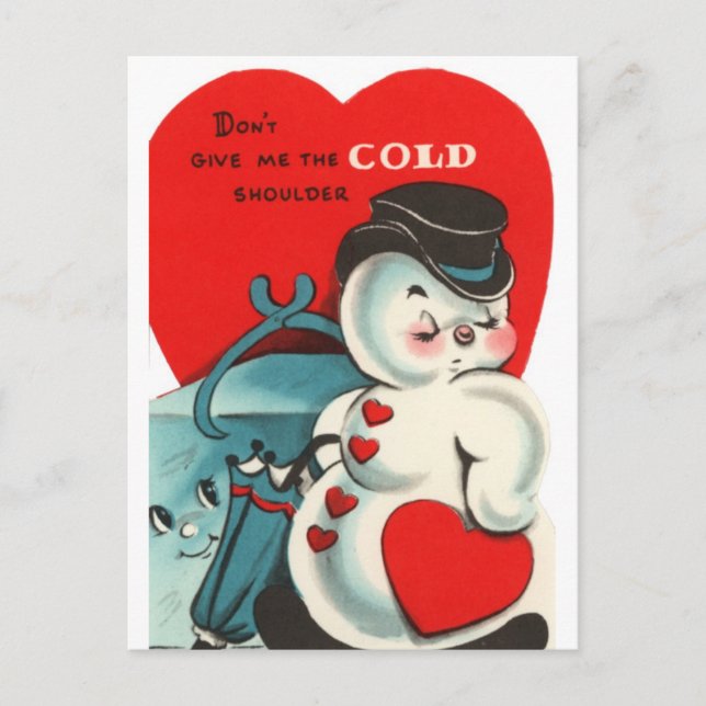 Snowman Valentine Card (Front)