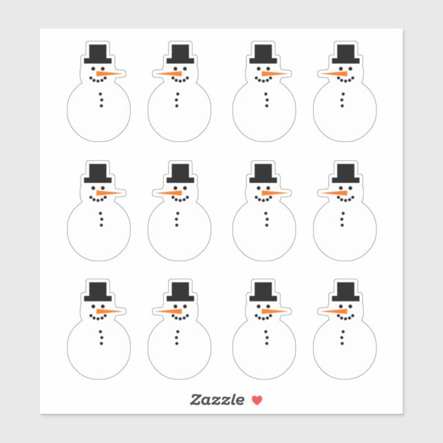 Snowman (Variety) Winter Holiday Christmas Fun (Sheet)