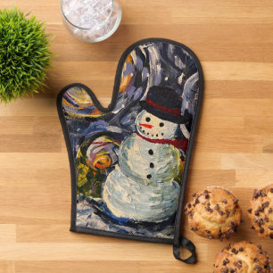 Snowman Vincent Oven Mitt