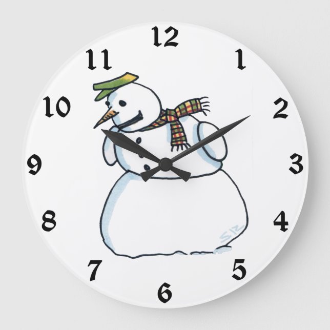 Snowman wall clock (Front)