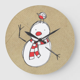 Snowman Wall Clock