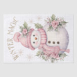 Snowman Watercolor Pink Winter Christmas<br><div class="desc">Snowman Watercolor Pink Winter Christmas</div>