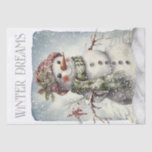 Snowman Watercolor Winter Christmas Tissue Paper<br><div class="desc">Snowman Watercolor Winter Christmas</div>