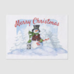 Snowman Watercolor Winter Christmas Tissue Paper<br><div class="desc">Snowman Watercolor Winter Christmas</div>