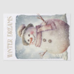 Snowman Watercolor Winter Christmas Tissue Paper<br><div class="desc">Snowman Watercolor Winter Christmas</div>