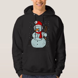 Snowman Winter Costume Snowwomen Snowperson Hoodie