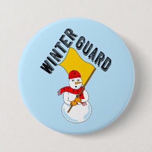 Snowman Winter Guard 7.5 Cm Round Badge