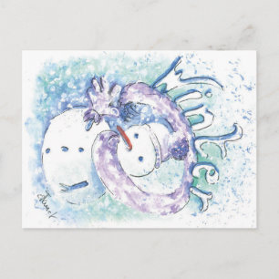 Snowman Winter season card