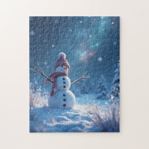 Snowman Winter Wonderland Jigsaw Puzzle