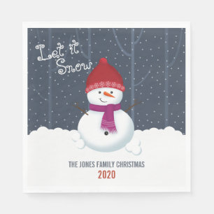 Snowman Winter Wonderland Napkin