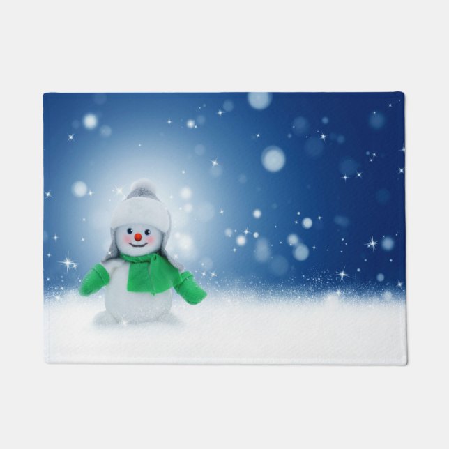 Snowman Wishes Doormat (Front)