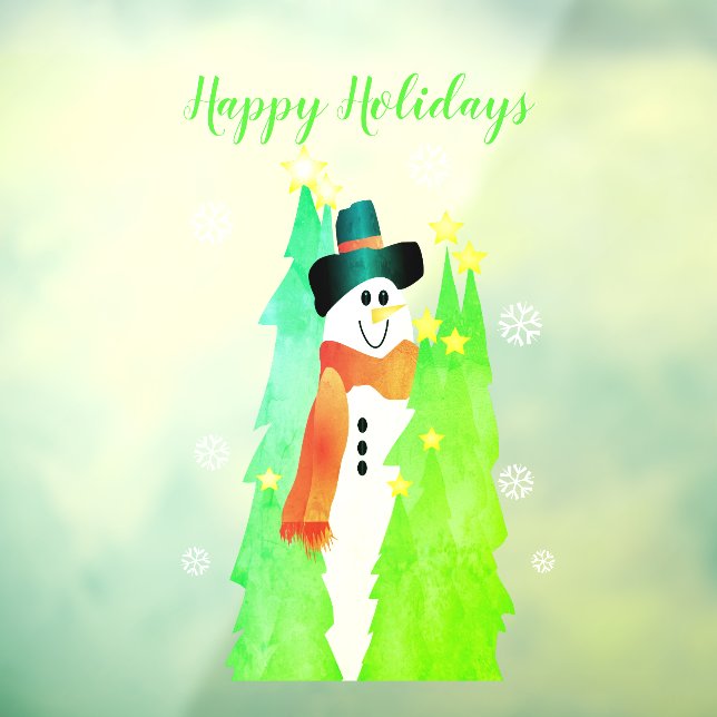 Snowman With Bright Green (Sheet 3)