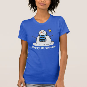 Snowman with Happy Christmas! T-Shirt