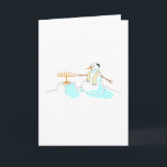 Snowman With Menorah Holiday Card<br><div class="desc">Snowman With Menorah</div>