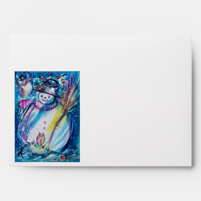 SNOWMAN WITH OWL ENVELOPES (Front)