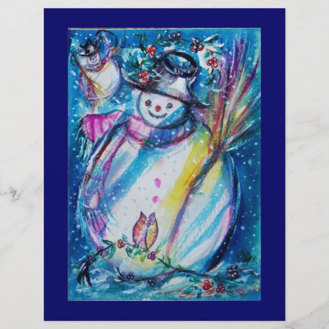 SNOWMAN WITH OWL FLYER (Front)