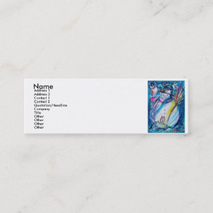 SNOWMAN  WITH OWL MINI BUSINESS CARD