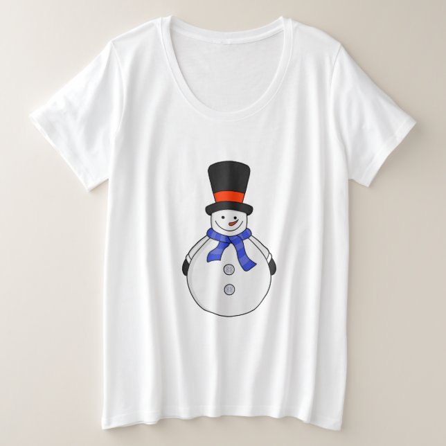 Snowman with top hat (Design Front)