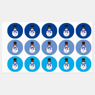Snowman with top hat