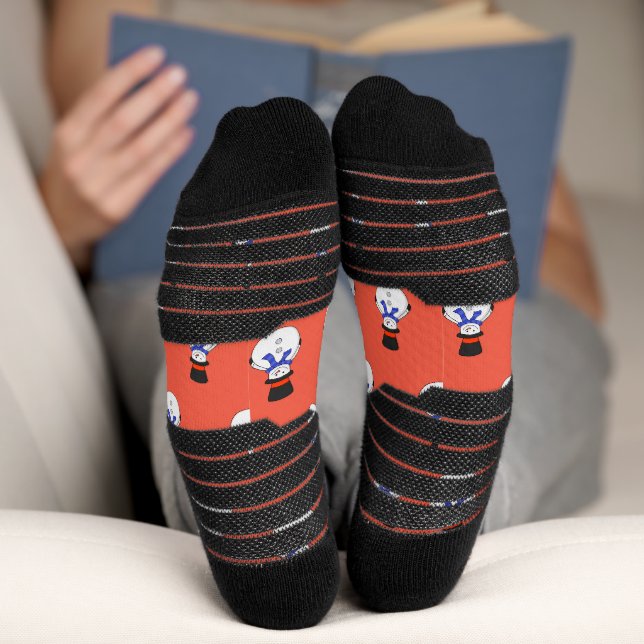 Snowman with top hat socks (Bottom)