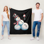 Snowman With Wine Christmas Funny Xmas Gift Fleece Blanket<br><div class="desc">Snowman With Wine Christmas Funny Xmas Gift</div>