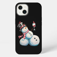 Snowman With Wine Christmas Funny Xmas Gift