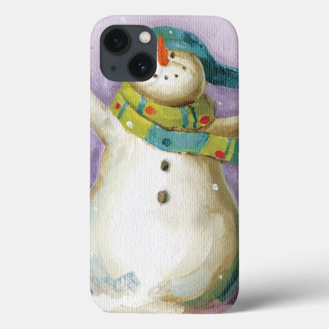 Snowman with Winter Mittens Case-Mate iPhone Case (Back)