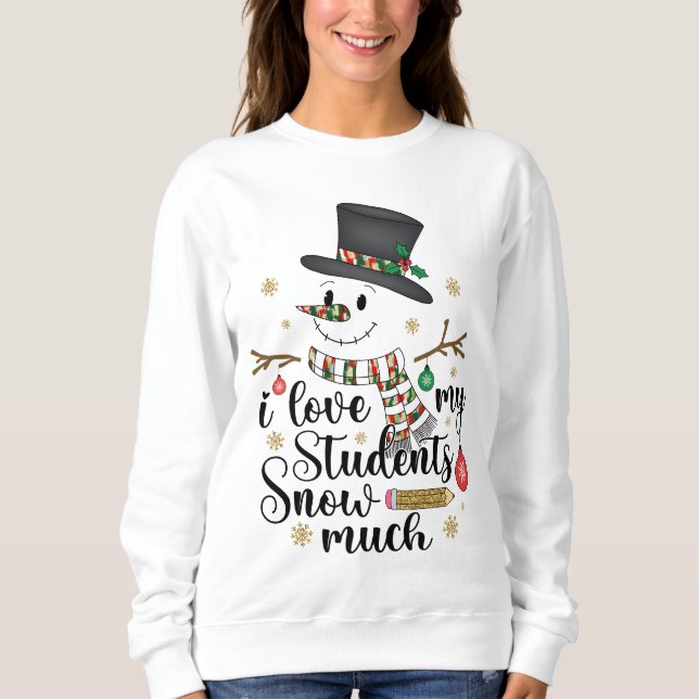 Snowman Women's Sweatshirt (Front)