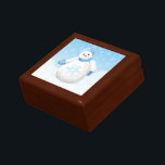 Snowman Wonderland Gift Box<br><div class="desc">Cute little snowman wearing blue cap, scarf and fuzzy mittens with delicate snow flakes falling from the winter sky will bring a smile during the holidays. Snowman wonderland gift box is a perfect gift for Christmas or anytime during the winter season. You may personalise this delightful design with text by...</div>
