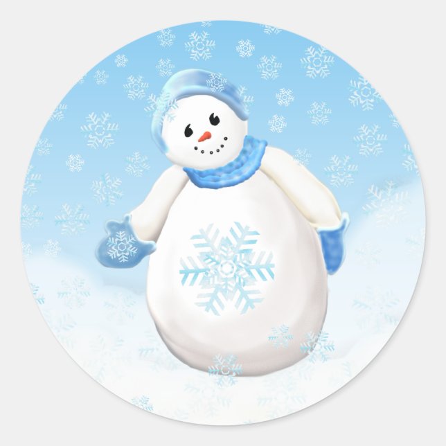 Snowman Wonderland Sticker (Front)