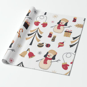 Snowman Wrapping Paper