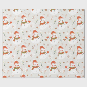 ⛄ snowman wrapping paper