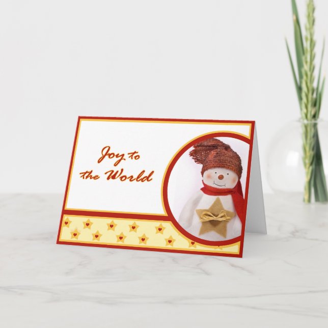 Snowmann Greeting Card (Front)