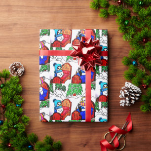 SNOWMANS BEDTIME STORY   WRAPPING PAPER