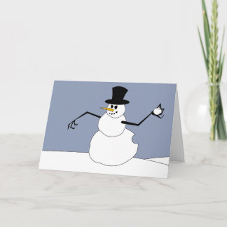 Snowman's Revenge Holiday Card