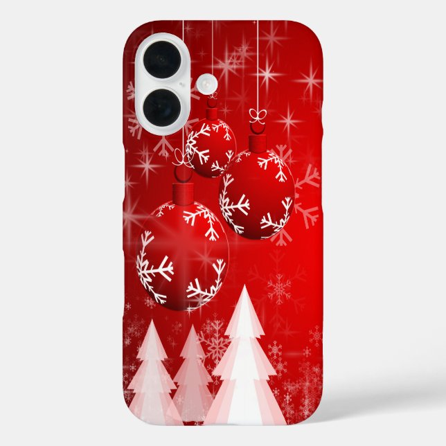 Snowmans & Snowflakes Seamless Pattern Case-Mate iPhone Case (Back)