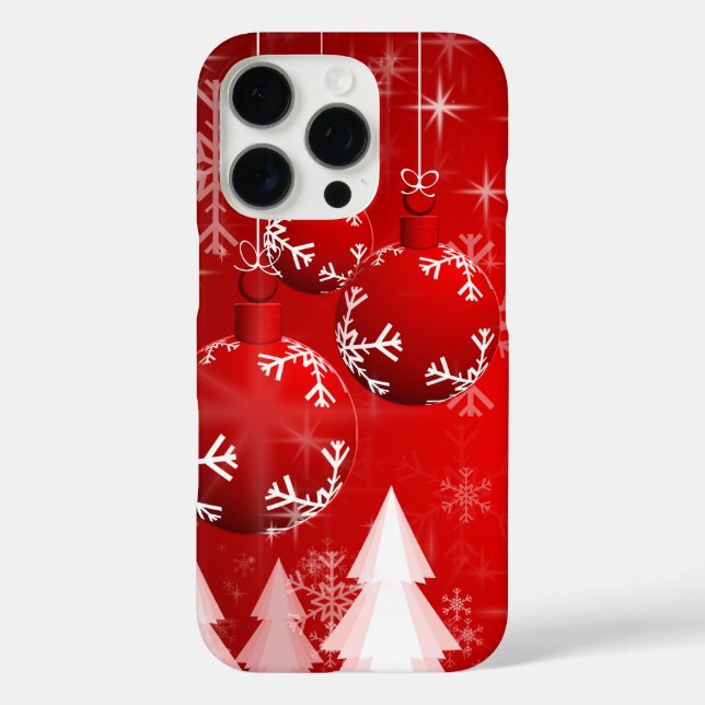 Snowmans & Snowflakes Seamless Pattern Case-Mate iPhone Case (Back)