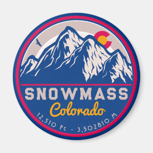 Snowmass Colorado Aspen rocky mountains Skiing Magnet