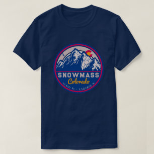 Snowmass Colorado Aspen rocky mountains Skiing T-Shirt