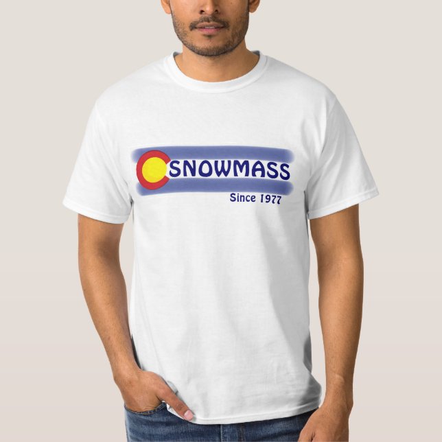 Snowmass Colorado local flag value tee (Front)